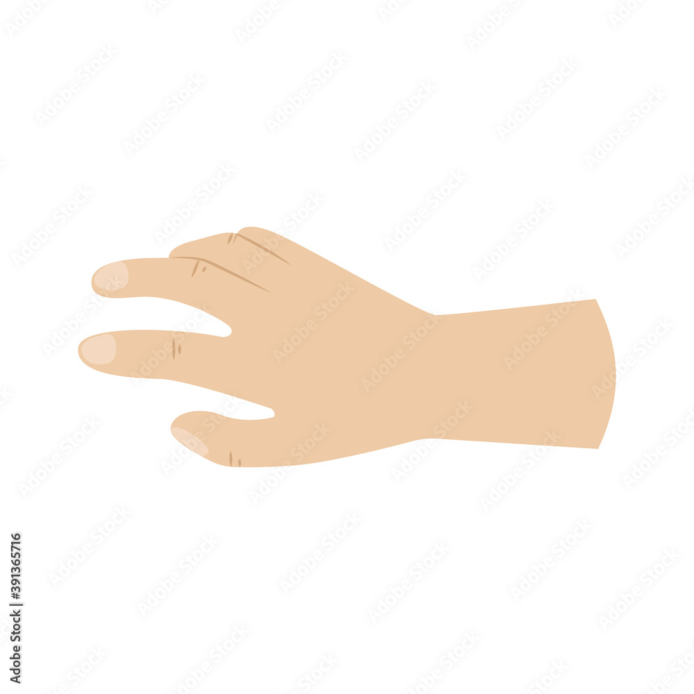 Isolated hand for doing home activities icon- Vector Isolated hand for doing home activities icon- Vector