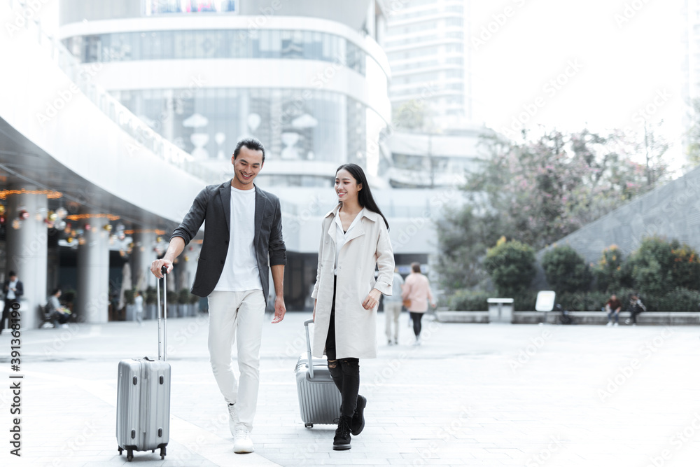 Business People Traveling Together Business People Traveling Together