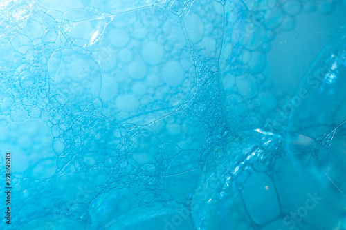 Colourful bubbles macro shot
