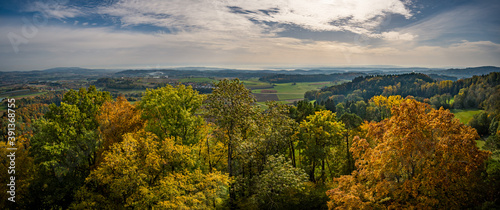 Fantastic autumn hike along the Aachtobel to the Hohenbodman observation tower