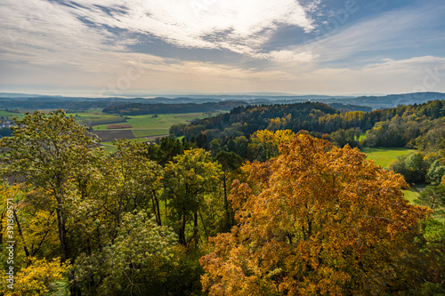 Fantastic autumn hike along the Aachtobel to the Hohenbodman observation tower