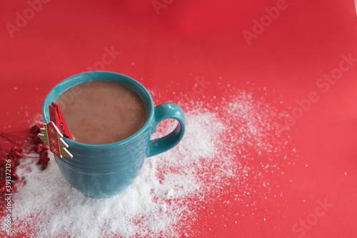 Photos Homemade hot chocolate in a mug.