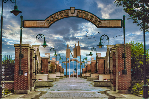 The South Street Crossing in Philadelphia, Pennsylvania