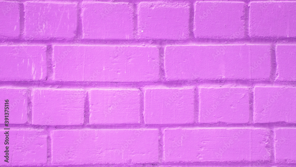 Purple brick, brickwork, stone wall, purple background, construction background, design, part of