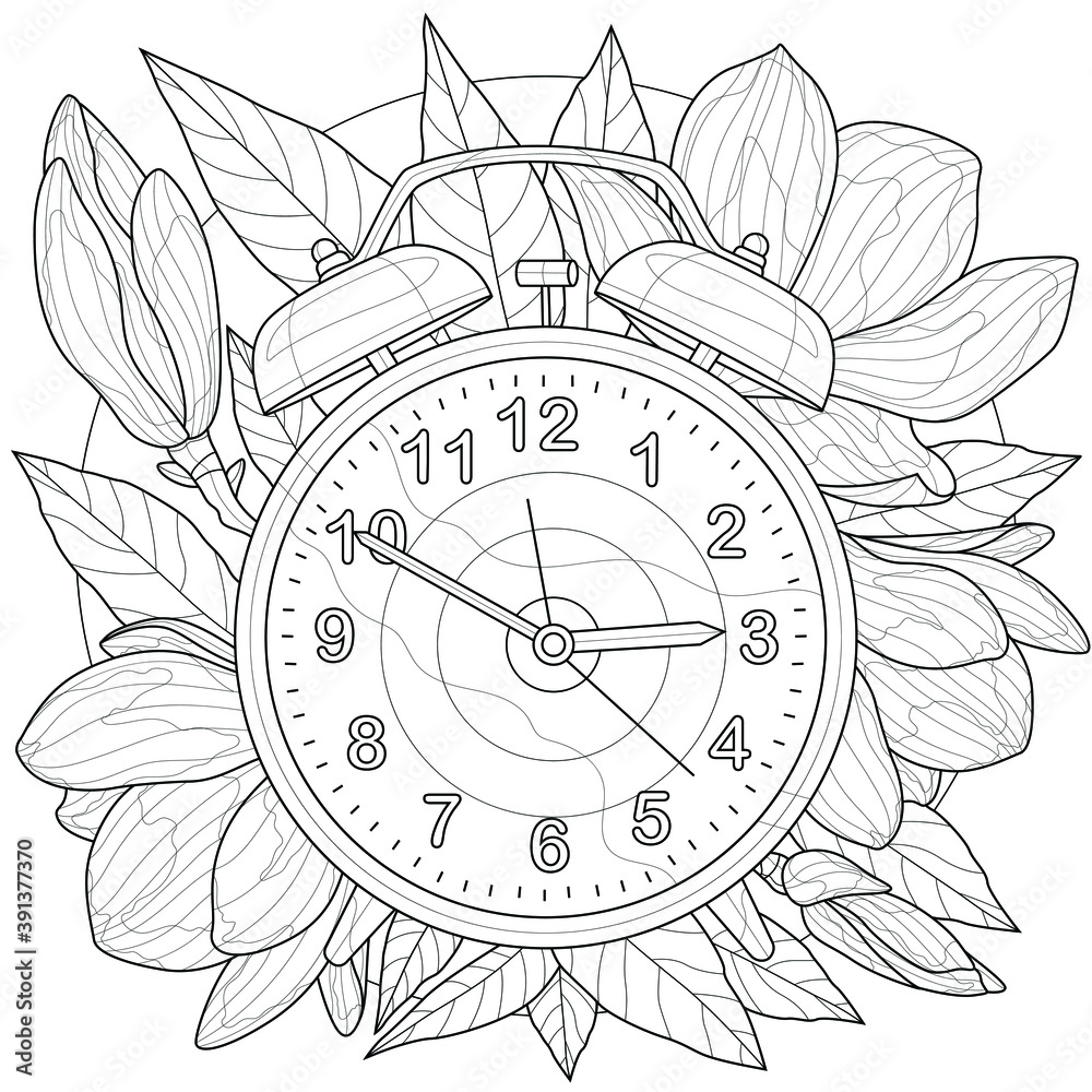 Digital Clock Coloring Pages