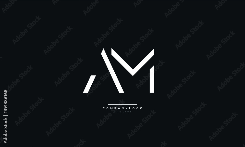 Letter AM or MA Business Logo Design Alphabet Icon Vector Monogram Letter AM or MA Business Logo Design Alphabet Icon Vector Monogram