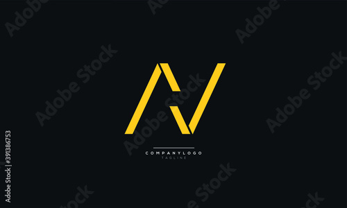 Letter AV Business Logo Design Alphabet Icon Vector Monogram