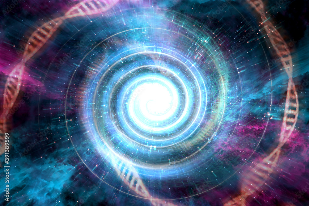 Universe Black Hole 3D Illustration Universe Black Hole 3D Illustration