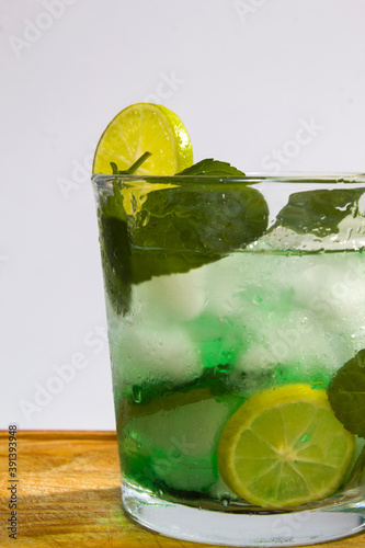 cocktail with lime
