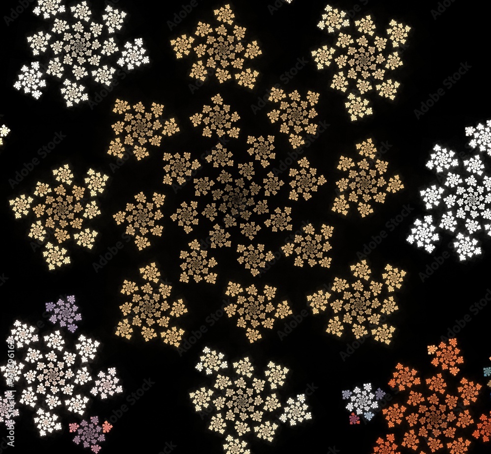 Computer generated fractal pattern and shape Computer generated fractal pattern and shape