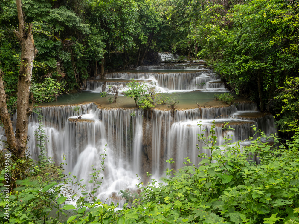 Beautyful waterfall in the forest at Kanchanaburi Thailand Beautyful waterfall in the forest at Kanchanaburi Thailand
