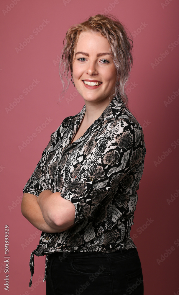 Portrait of a beautiful young woman