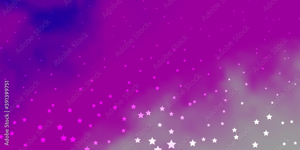 Dark Pink vector template with neon stars. Dark Pink vector template with neon stars.