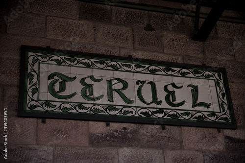 Letrero de Teruel 