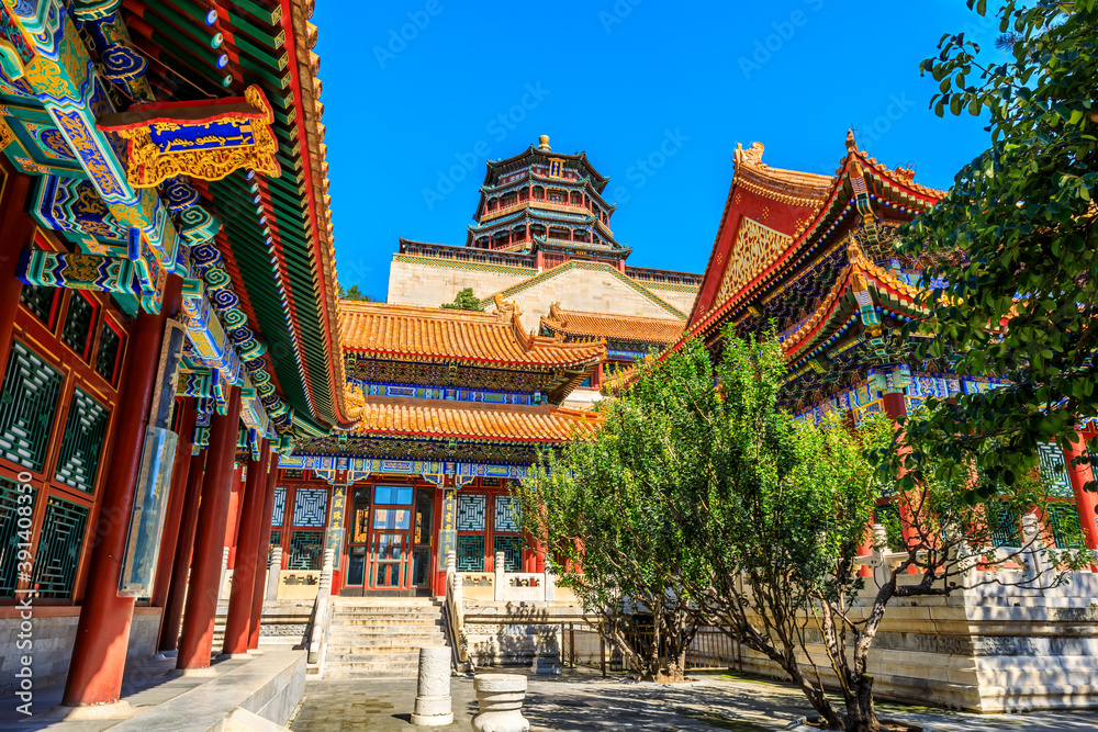 Obraz premium Imperial Summer Palace in Beijing,China.the ancient imperial gardens.