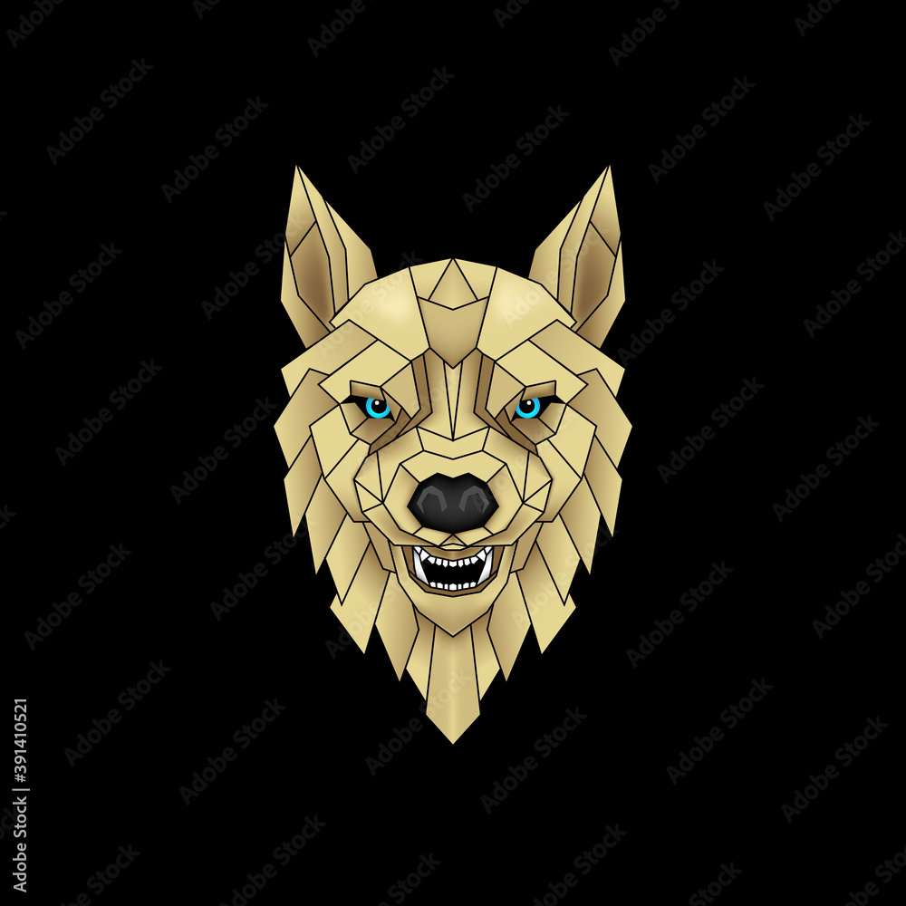 Fototapeta premium Wolf head The Mythical Animal