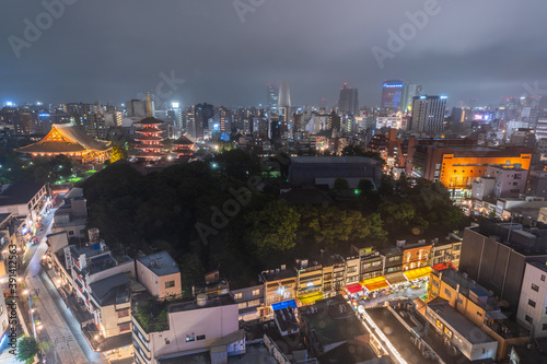 city view of Asakusa  Tokyo