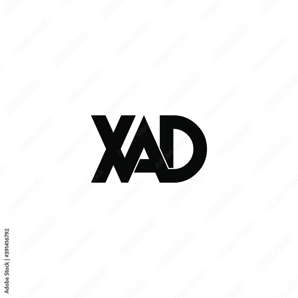 Obraz premium xad letter original monogram logo design 