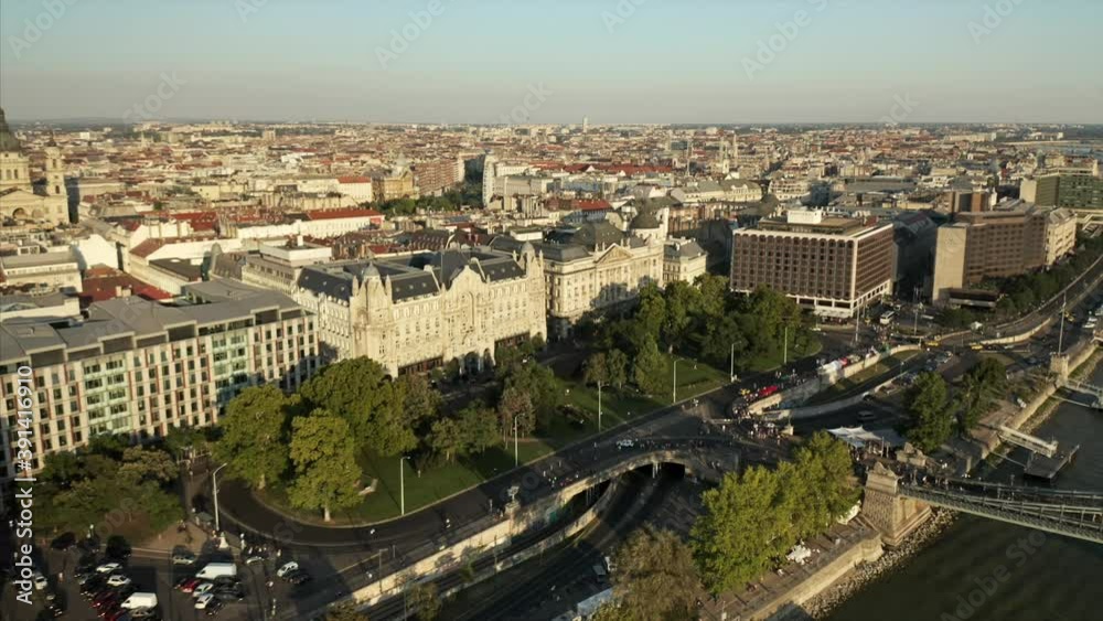 Aerial Drone Video of Budapest Cityscape Hungary Aerial Drone Video of Budapest Cityscape Hungary