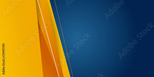 
Dark blue orange shiny triangle abstract background vector presentation design with modern and futuristic corporate concept 