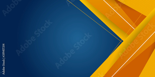 
Dark blue orange shiny triangle abstract background vector presentation design with modern and futuristic corporate concept 