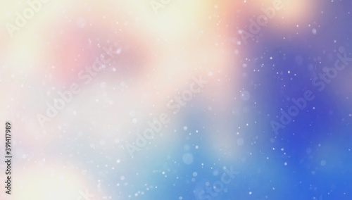 abstract color background with snow