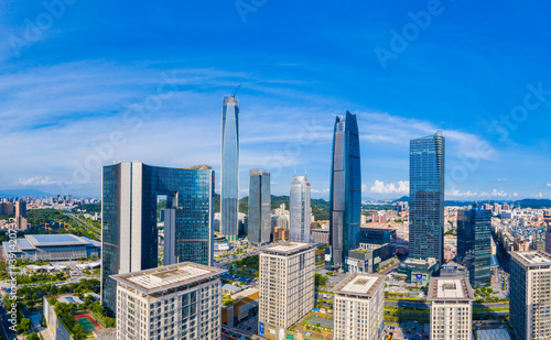 Urban skyline of Dongguan City  Guangdong Province  China