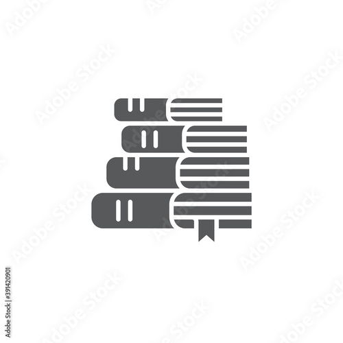 Book library icon, color, line, outline vector sign, linear style pictogram isolated on white. Symbol, logo illustration. Editable stroke. Pixel perfect