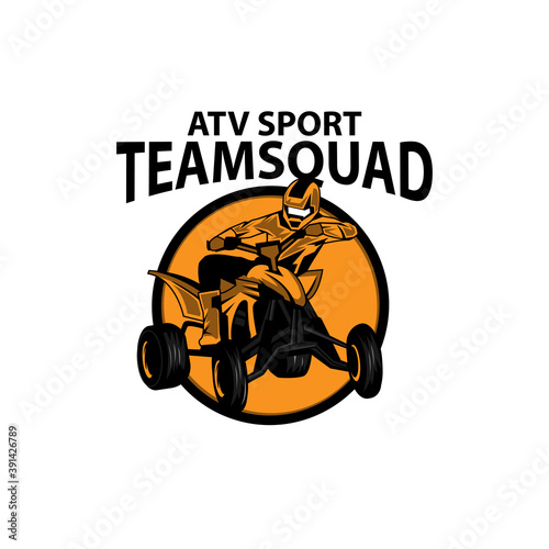 atv sport, an illustration logo sport
