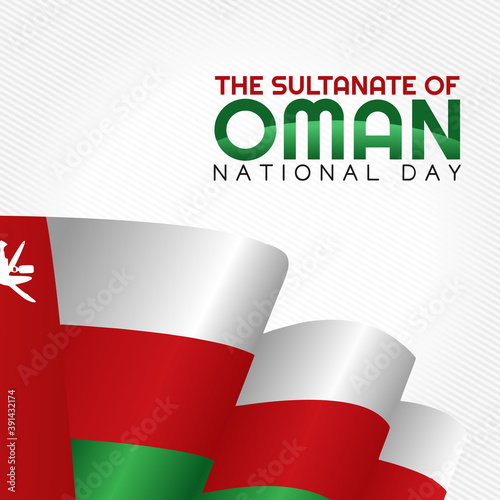 vector graphic of Oman national day good for Oman national day celebration. flat design. flyer design.flat illustration.