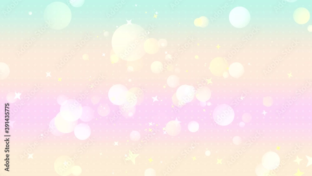 Looped pastel rainbow dreamy color stars motion graphics. Looped pastel rainbow dreamy color stars motion graphics.