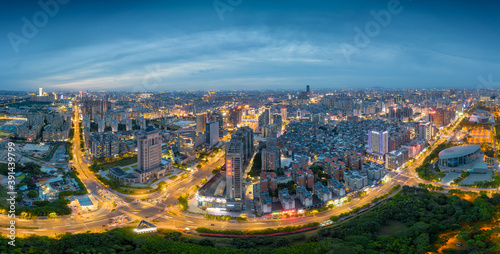 Night View of Central Square of Dongguan City  Guangdong