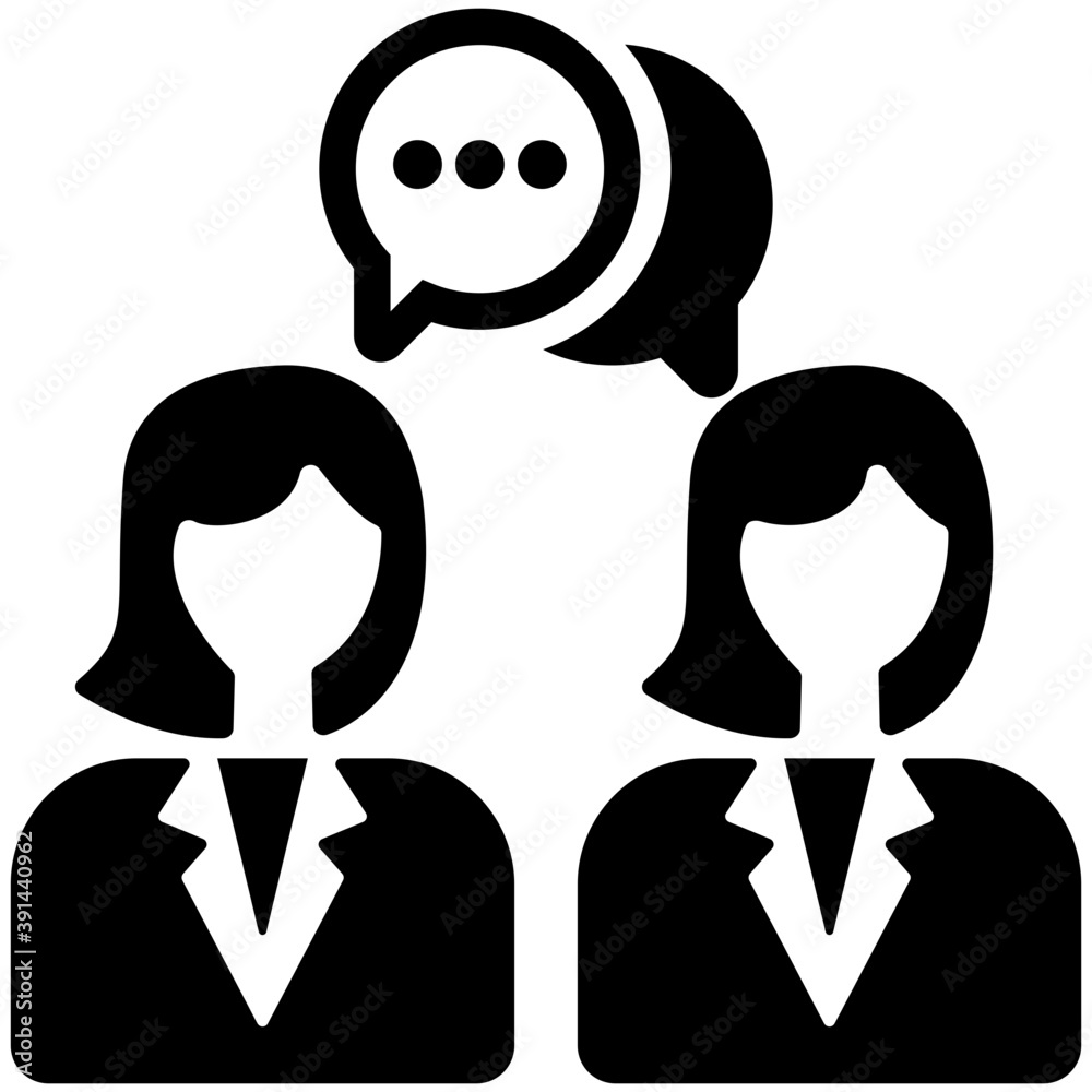 Group of people, concept of teamwork glyph icon
Group of people, concept of teamwork glyph icon