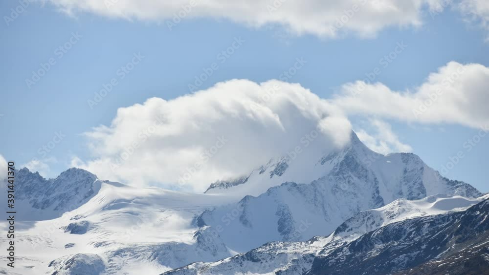 Beautiful clouds and mountains in 4k timelapse. Altai, Siberia, Russia Beautiful clouds and mountains in 4k timelapse. Altai, Siberia, Russia