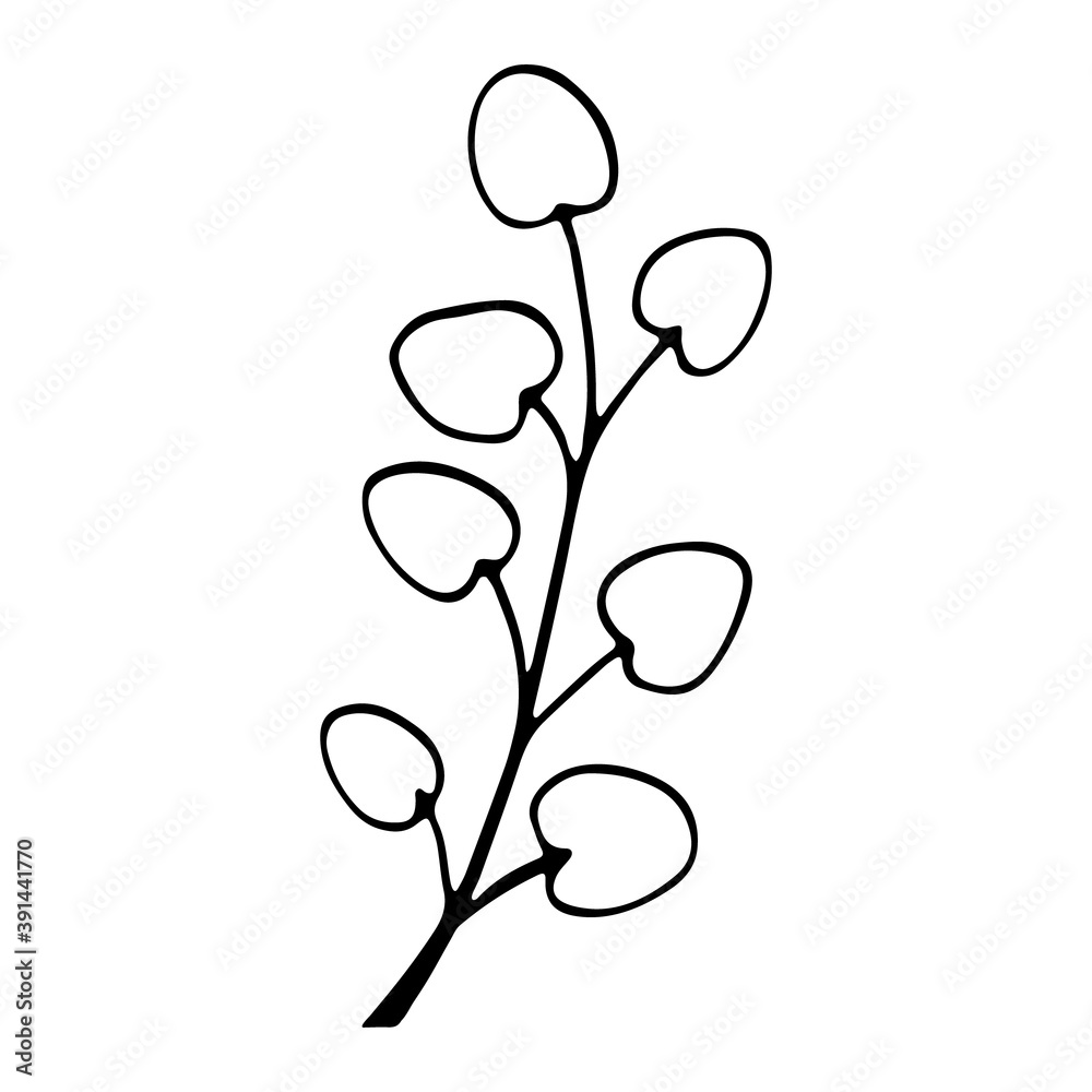Cover Highlight Icon. floral hand drawn doodle icon for social media story Cover Highlight Icon. floral hand drawn doodle icon for social media story