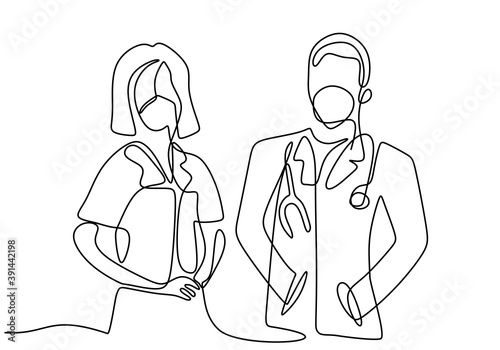 One single line drawing of ...