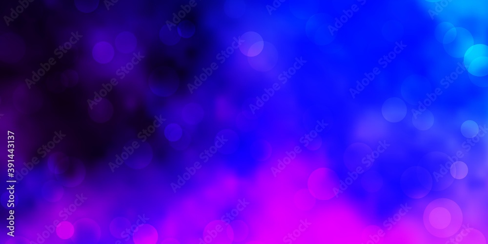 Dark Pink, Blue vector texture with disks. Dark Pink, Blue vector texture with disks.