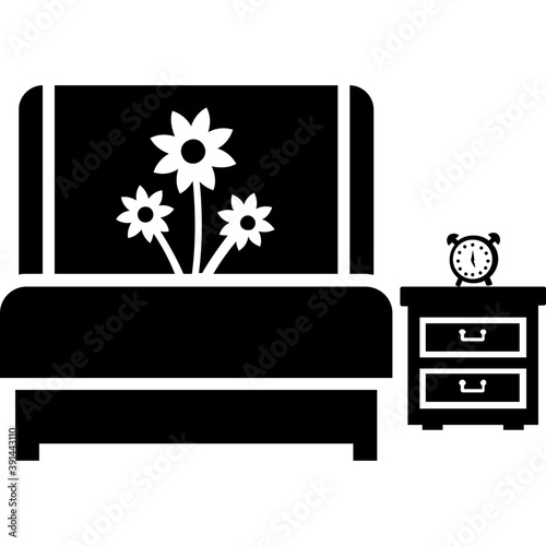 
A beautiful bedchamber with stylish furniture
