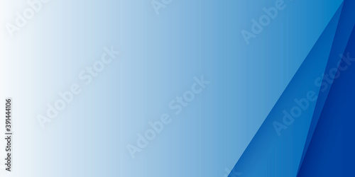 Blue triangle abstract presentation background with paper cut style