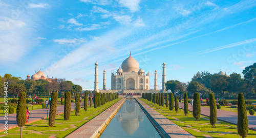 Tourist visit and travel in Taj Mahal - Agra, India
