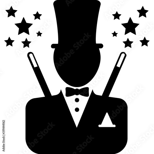 
A charmcaster with magic sticks

