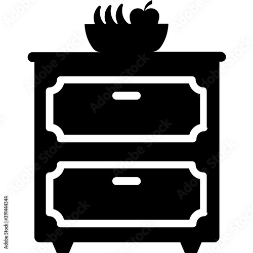 
A drawer chester with decoration piece
