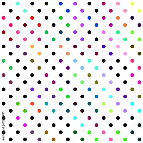 abstract background colorful dots on white