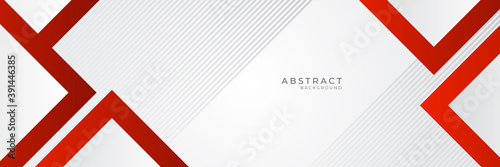 Free Download Modern red white abstract banner background. Vector illustration design for presentation, banner, cover, web, flyer, card, poster, wallpaper, texture, slide, magazine - GFXLoad