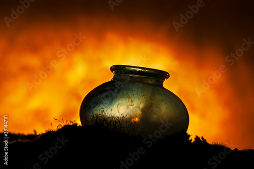 sunset in a bottle