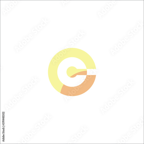 Data with Letter C Logo