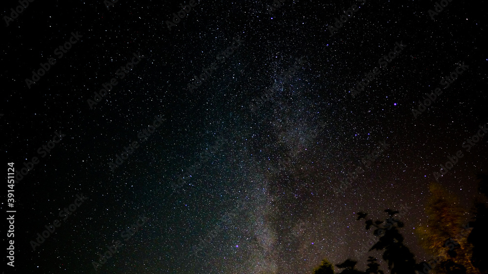Fototapeta premium starry sky, milky way from Saint Petersburg