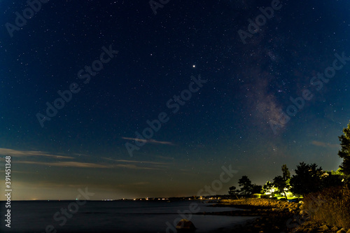 Stars Night Pier Padanaram Dartmouth Massachusetts © Bill Perry