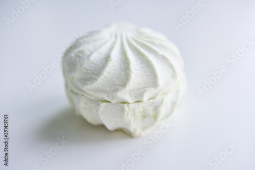 selective focus at the light green marshmallow