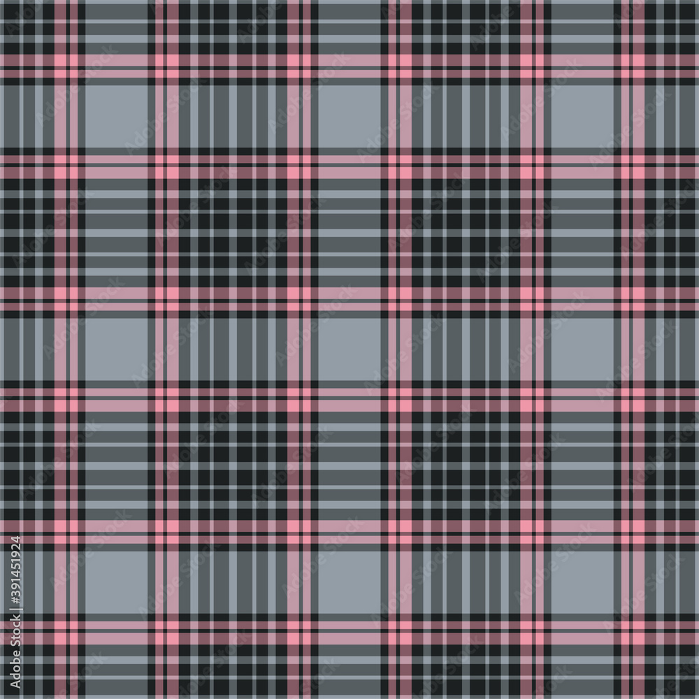 Obraz premium Plaid seamless pattern. Vector background of textile ornament. Flat fabric design.